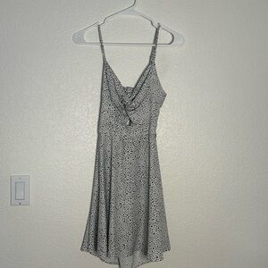 Gray Polka Dot Dress